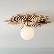 Check this out! Art Deco Porch Light, Bathroom Ceiling Light Fixture, Star Flush Mount Ceiling Light, Light Fixture With Medallion, Funky Flush Mount Light, Art Deco Flush Mount Ceiling Light, Midcentury Modern Ceiling Lighting, Vintage Gold Light Fixtures, 1920s Ceiling Light