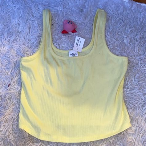 Light, But Bright Yellow Tank Top! Soft And Think, But A Little Thick Material! Yellow Tank, Yellow Tank Top, Bright Yellow, Cool Hairstyles, Tank Top, Tank Tops, Yellow, Women Shopping, Color