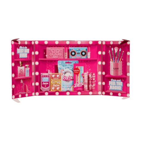 Barbie Movie Collection, Nyx Barbie, Lips Phone, Pr Kit, Beauty Calendar, The Barbie Movie, Barbie The Movie, Eye Palettes, Barbie Makeup