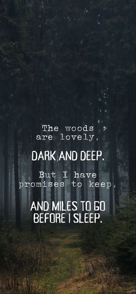 I Have Miles To Go Before I Sleep, Miles To Go Before I Sleep Wallpaper, Miles To Go Before I Sleep Tattoo, The Woods Are Lovely Dark And Deep, Miles To Go Before I Sleep, Sleep Quotes Deep, Deep Morning Quotes, Sleep Deprived Quotes, Poem Wallpaper