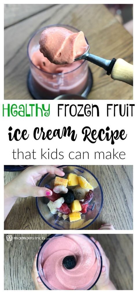 Frozen Fruit Ice Cream, Frozen Fruit Recipes, Blender Food, Healthy Fruit Desserts, Blender Smoothie, Cake Mug, Best Smoothie, Fruit Ice Cream, Dessert Aux Fruits