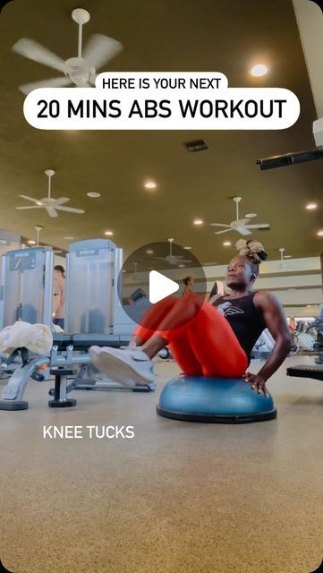 BOSU® on Instagram: "Maximize Your Core Workouts with this 20 min ab burner🔥 By @yourjumpsuittrainer 💪😮‍💨  Try these seven ab exercises on the balance trainer for 2-3 rounds as many reps as possible for 30 seconds each.   Reap the benefits -feeling the burn and targeting the mid section just in time for summer. Enhanced Stability: The BOSU ball challenges your balance, engaging more muscles in your core for a more effective workout. The BOSU ball activates more muscle fibers, leading to greater strength improving your functional fitness, coordination, mind-body connection, and reduce injury risks.  As you get stronger and more balanced, you can see noticeable improvements in your ability to perform exercises on the BOSU ball. _____ #bosu #bosuball #coreworkout #abs" Bosu Abs Workout, Bosu Abs Core Exercises, Bosu Core Workout, Bosu Ball Exercises Beginner, Bosu Ball Workout Abs Core Exercises, Bosu Ball Ab Workout, Bosu Ball Exercises, Bosu Exercises, 20 Min Ab Workout