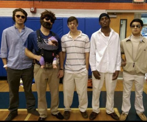 Group Halloween costume Hangover Costume Group, The Hangover Costume Group, Guy Group Halloween Costumes, The Hangover Halloween Costume, Hangover Costume, Halloween Costumes For Groups, Trio Costumes, The Hangover, Hollywood Costume