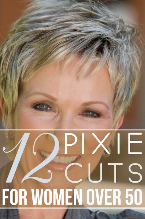 Who says you must have boring hair when you turn 50? Ready to join the pixie club? The most up-to-date trends are coming your way! Pixie cuts for women over 50 are your best bet, if you want to look trendy, youthful and beautiful. Choose the one for you! Pixie Cuts For Women Over 50, Short Pixie Haircuts For Fine Hair Over 50, Pixie Haircuts For Women Over 60, Pixie Haircut For Older Women Over 60, Short Hair For Women Over 50, Short Haircuts For Women Over 50, Pixie Over 50, Pixie Cut With Highlights, Easy Short Haircuts