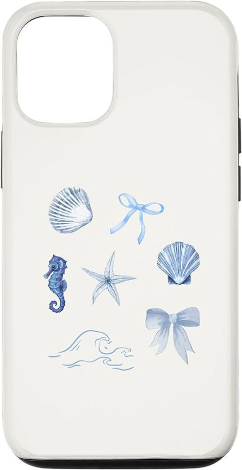 Amazon.com: iPhone 12/12 Pro Coastal Grandma Coquette Blue Bows Aesthetic Case : Cell Phones & Accessories Blue Iphone Case Aesthetic, Phone Case Amazon, Amazon Phone Cases, Bows Aesthetic, Coquette Blue, Blue Coquette, Aesthetic Case, Personal Things, Blue Phone Case