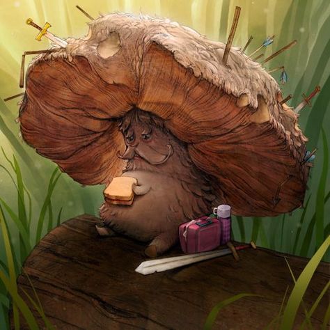 The Mushroom, D&d Dungeons And Dragons, Fantasy Creatures Art, Mushroom Art, Wow Art, Creature Concept Art, Fantasy Artist, Arte Fantasy, Art And Illustration