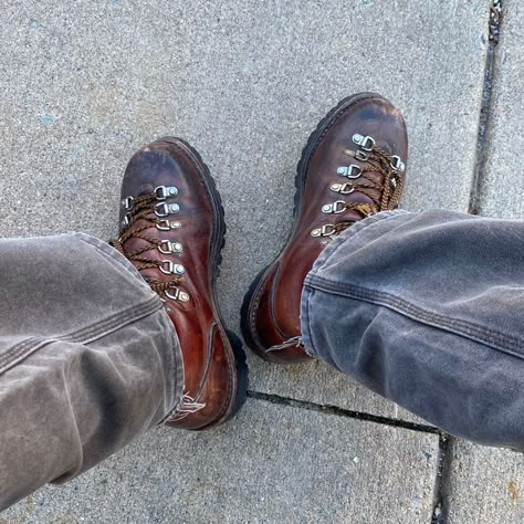 Vintage Hiking Boots Outfit, Danner Boots Outfit Men, Mens Hiking Boots Outfit, Hiking Shoes Outfit Men, Diemme Boots Outfit, Danner Boots Men Outfit, Danner Boots Outfit, Hiking Boots Outfit Men, Hiking Boots Aesthetic