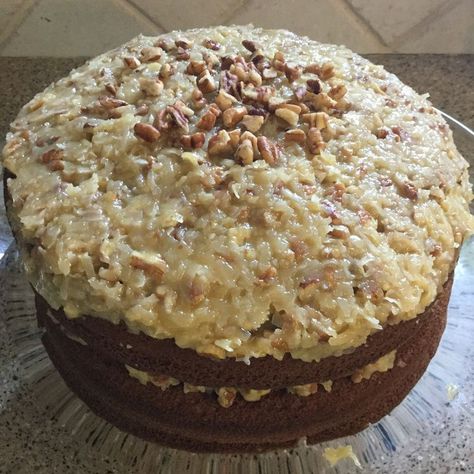 Coconut Pecan Frosting Coconut Pecan Frosting Recipe, Pecan Frosting Recipe, German Chocolate Cake Recipe, Chocolate Cake From Scratch, Pecan Frosting, Coconut Pecan Frosting, Coconut Pecan, German Chocolate Cake, Frosting Recipe