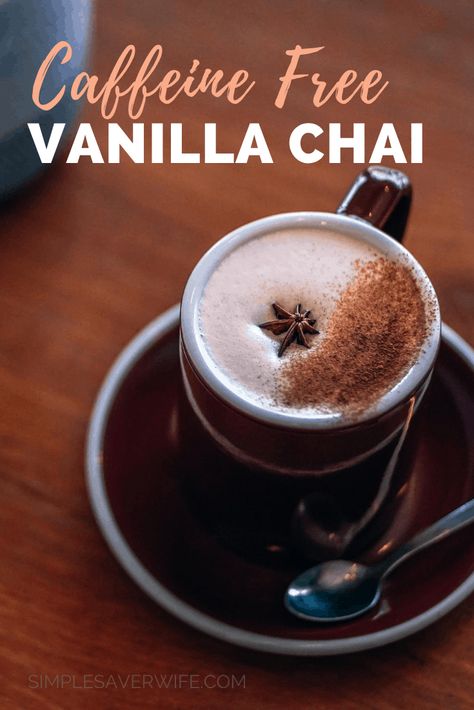 Caffeine Free Chai Tea Recipe, Caffeine Free Hot Drinks, Chia Tea Latte Recipe, Nourishing Drinks, Homemade Chai Spice, Paleo Beverages, Healthier Drinks, Chai Recipes, Plant Recipes