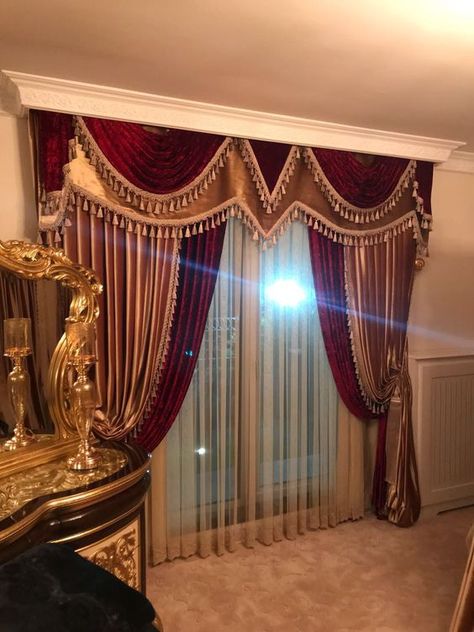 Curtains can greatly enhance the appearance of any part of the house. Here are some modern curtain ideas that you can try out in different rooms of your house.... Gold Window Treatments, John Lewis Curtains, Modern Curtain Ideas, Indian Bedroom Design, Fancy Curtains, Make Your Home Look Expensive, Modern Drape, Decorative Window Treatments, Unique Curtains