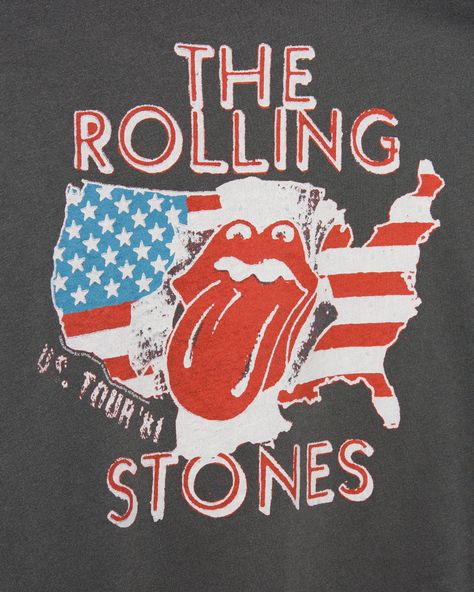 Rock your style with this Women's Rolling Stones 1981 US Tour Vintage Tee! Perfectly distressed for that authentic concert vibe, this soft, comfy tee lets you relive the legendary tour and channel your inner rock star. Wear it loud and proud!  Shop the rest of our Music Collection HERE. Hysteric Glamour Outfit, Streetwear Graphics, Vintage Brand Clothing, Punk T Shirt, Branded Clothing, Tour Merch, Music Tees, Music Collection, Morgan Wallen