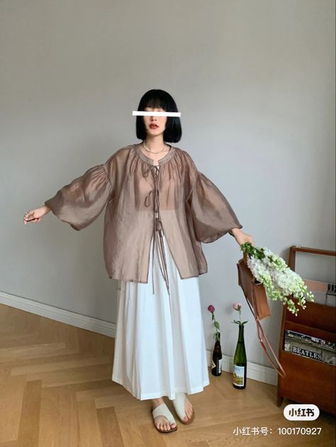 Spring Japanese Fashion, Japanese Work Outfit, Kain Organza, Korean Cute Outfits, Minimalist Summer Outfit, Japanese Minimalist Fashion, Muji Style, Japanese Summer, Women Dress Collection