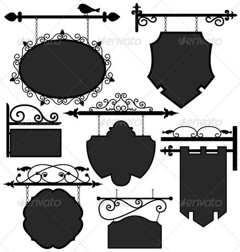 Signage Shop Sign Route Hanging Information Banner - Man-made Objects Objects Banner Signage, Wrought Iron Sign, Signage Signs, Shop Signage, Anniversaire Harry Potter, Shop Sign, Hanging Banner, Shop Front, Signage Design