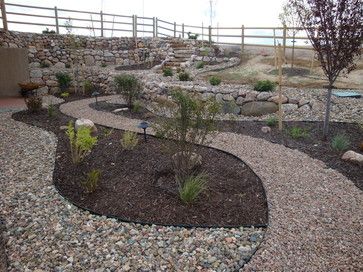 Colorado Backyard Landscaping | Landscaping Ideas for Colorado front range Colorado Backyard, Small Garden Landscape Design, Colorado Landscaping, Xeriscape Front Yard, Xeriscape Landscaping, Backyard Ideas For Small Yards, Sloped Backyard, Big Backyard, Sloped Garden