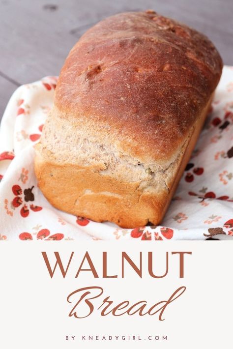 Walnut Bread Recipe, Chicken Salad Sandwiches, Homemade Baked Bread, Flour Alternatives, Walnut Bread, Bread Machine Recipes, Easy Bread Recipes, Breakfast Pancakes, Bread Basket