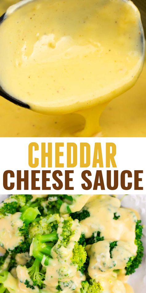 Easy Cheese Sauce Recipe, Make Cheese Sauce, Cheese Sauce For Vegetables, Keto Cheese Sauce, Chicken Zoodles, Sauce For Broccoli, Sauce For Vegetables, Cheese Sauce For Broccoli, How To Make Cheese Sauce