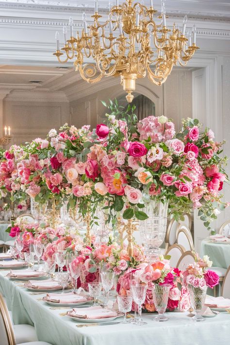 Pink Tablescape, Pink Wedding Decorations, Pink Wedding Inspiration, Wedding Event Design, Pink Table, Deco Floral, Wedding Tablescapes, Star Wedding, Floral Centerpieces