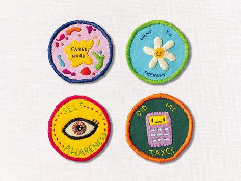 girl guide patches we really need Frankie Magazine, Girl Guide, Cat Rabbit, Diy Patches, 자수 디자인, Girl Guides, Embroidery Patches, Girl Scouts, Life Goals