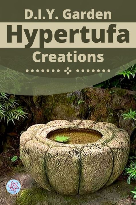 How To Make Hypertufa Planters, Hypertufa Stepping Stones, Diy Outdoor Sculpture Ideas, Hypertufa Projects Garden Art, Backyard Sculptures, Hypertufa Sculpture, Hypertufa Fountain, Hypertufa Projects, Hypertufa Planters