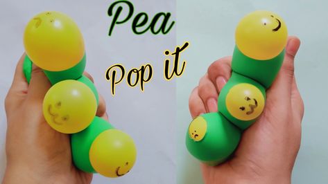 Making Pea Pop It 🐛| DIY FIDGET TOYS | Tik Tok How To Make Figets Toys, Fidget Diy Ideas, Diy Fidget Toys How To Make, Figet Toys Diy, How To Make Fidget Toys, Homemade Fidgets, Fidget Toys Diy, Homemade Fidget Toys, Ballon Diy