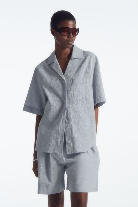 New Arrivals - COS DK Culotte Shorts, Seersucker Shirt, Denim Sweater, Vest Shirt, Knitwear Cardigan, Dress Trousers, Pearl Buttons, New Arrival Dress, Cardigan Jacket