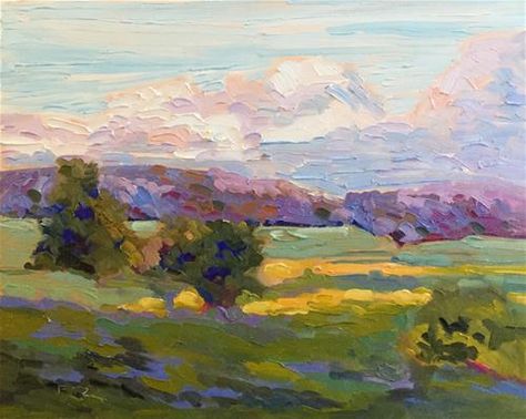 Jenne Fitzgerald, Countryside Paintings, Abstract Impressionism, Daily Painters, Abstract Landscapes, Impressionism Art, Abstract Art Landscape, Impressionist Art, Landscape Pictures