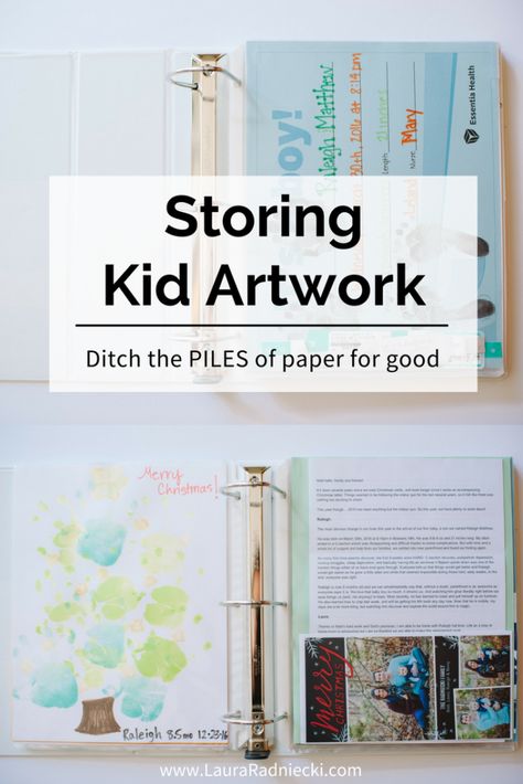 Storing Kid Artwork | Best way to preserve & store memorabilia | Ditch the piles of paper for good | #thememorycurator #leavealegacy  #familyhistorian #keepsakes #memorablia #modernmemorykeeping Art Storage Ideas, Storing Kids Artwork, Kids Artwork Storage, Organizing Kids Artwork, Kids Art Storage, Art Display Kids, Childrens Artwork, Kids Memories, Kid Art