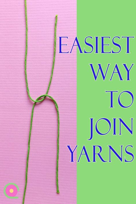 A quick way to join new yarn either in crochet or knitting. No need to weave in yarn ends afterwards. Works with fine and medium weight yarns. #crochettips #knittingtips Crochet Yarn Join, Joining New Yarn In Crochet, Adding New Yarn Crochet, Joining Yarn In Knitting, How To Connect Yarn When Crocheting, Add Yarn To Crochet, Attaching Yarn In Crochet, Knitting Adding New Yarn, Tying Yarn Ends Together