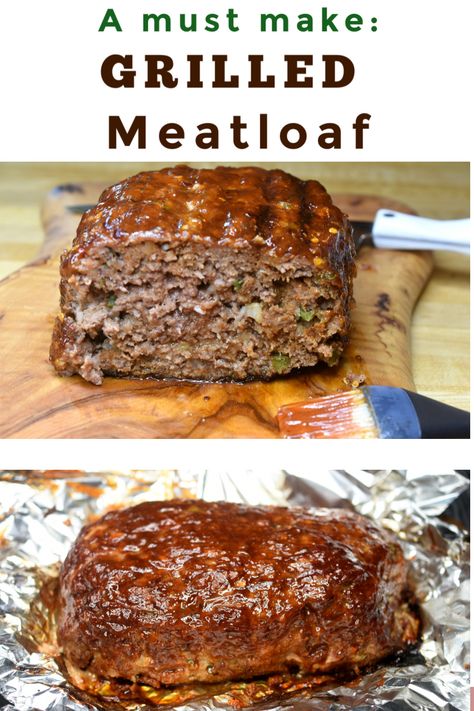 Pellet Grill Meatloaf Recipes, Grilled Meatloaf Sandwich, Grilled Meatloaf Recipes, Blackstone Meatloaf, Ground Beef Recipes For The Grill, Ground Beef Grill Recipes, Grilling Ideas Meat, Campfire Meatloaf, Meatloaf On The Grill