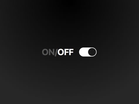 On/Off Switch - DailyUI#015 Switch On Off Logo, On Off Wallpaper, Offline Quote, Off Wallpaper, On And Off Switch, Off Logo, Full Hd Wallpaper Download, Sports Logo Inspiration, Off Line