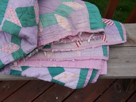 What to Do with Old Quilts: Creative Ways to Restore, Repurpose, and Display Vintage and Heirloom Quilts 3 Displaying Vintage Quilts, Pillows From Old Quilts, Old Fashion Quilts, Things To Make With Old Quilts, Repurposing Old Quilts, Quilt Repurpose Ideas, Old Quilts Repurposed Ideas, Family Quilt, Quilt Planner