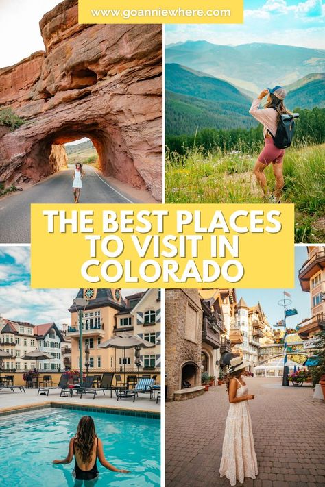 Best Places to Visit in Colorado Colorado Places To Visit, Travel Aesthetic Beach, Travel With Friends, Colorado Towns, Denver Travel, Colorado Travel Guide, Road Trip To Colorado, Colorado Summer, Visit Colorado