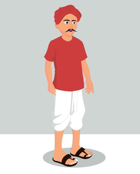 Indian village man cartoon character. moral stories for the best cartoon character vector Village Man Cartoon Character, Farmer Illustration Character, Father Cartoon Character, 2d Cartoon Character Design, Man Cartoon Characters, Indian Cartoon Characters, 2d Character Illustration, Cartoon Man Character, Free Cartoon Images