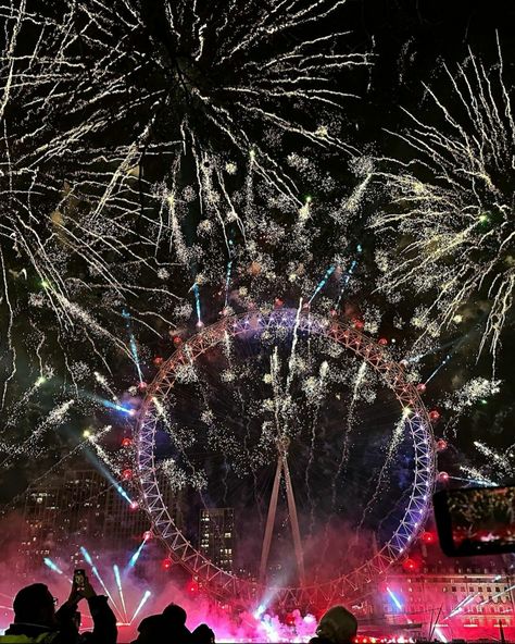 Happy New Year | London Eye | England | minji222 London New Years Eve Fireworks, London Nye Fireworks, New Year’s Eve London, New Years London, New Years In London, London New Years Eve, Nye London, New Year In London, New Year London