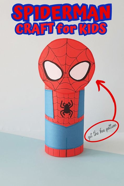 Spider Man Crafts For Kids, Spider-man Craft, Superhero Crafts For Kids, Spiderman Craft, Cute Toilet Paper, Avengers Crafts, Cute Toilet, Crafts For Beginners, Toilet Paper Roll Art