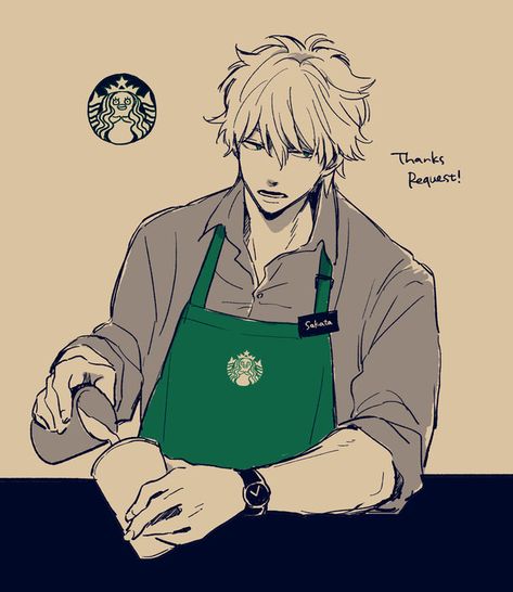 Kagura And Okita, Starbucks Art, Gintama Wallpaper, Planet Drawing, Animated Man, Taking A Picture, The One Where, Guy Drawing, Art Base