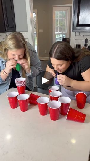 30K views · 277 reactions | Red Solo Cup Balloon #challenge #games | Mabe In America | Mabe In America · Original audio Balloon Cup Challenge, Solo Cup Balloon Game, Minute To Win It Games With Cups, Red Cup Games For Adults, Solo Cup Games For Kids, Red Cup Games, Red Solo Cup Games, Cup Games For Parties, Solo Cup Games