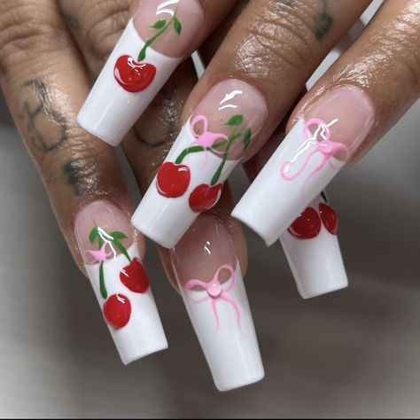 Vday Nails, Makeup Nails Designs, Retro Nails, Classy Acrylic Nails, Unique Acrylic Nails, Long Square Acrylic Nails, Gem Nails, Square Acrylic Nails, Dream Nails