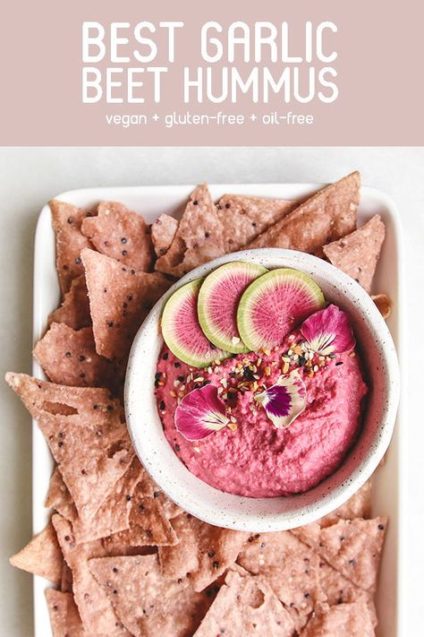 Pink Color Board Food, Pink Food Ideas Meals, Pink Foods For Party Healthy, Pink Vegan Food, Savory Pink Food, Pink Dips Food, Pink Food Ideas For Party, Pink Dinner Food, Pink Savory Food