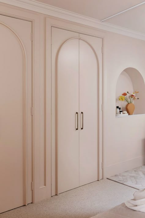 Arch Inspiration, Pink Wardrobe, Three Birds Renovations, Mcm House, Modern Country Style, Timber Mouldings, Three Birds, Contemporary Cottage, Playroom Ideas