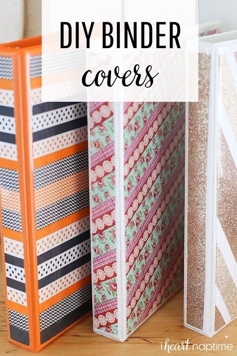 A simple and affordable back to school idea. These DIY Binder Covers are a fun way to customize any binder! #diy #diycrafts #crafts #craftideas #school #schoolorganization #organizing #organization #theinspirationboard Cricut Binder Cover Ideas, Three Ring Binder Cover Diy, 3 Ring Binder Cover Diy, Decorating Binders For School, School Binder Decoration Ideas, Diy Binder Cover Ideas, Decorate Binder, Cute Binder Ideas, Binder Decoration Ideas