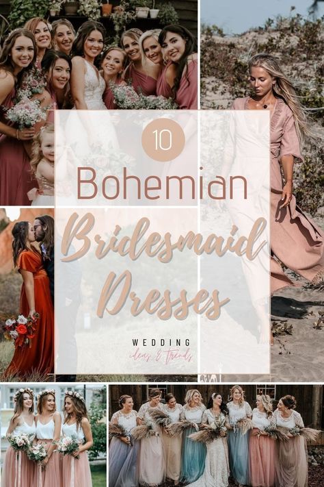 Bridesmaid Dresses Boho Chic, Boho Chic Wedding Bridesmaids, Boho Chic Bridesmaid Dress Bohemian, Boho Lace Bridesmaid Dresses, Boho Dresses Wedding Guest, Boho Chic Summer Wedding, Bridesmaid Dresses Boho Rustic, Boho Rustic Wedding Dress Bohemian Bridesmaid, Rustic Chic Bridesmaid Dresses