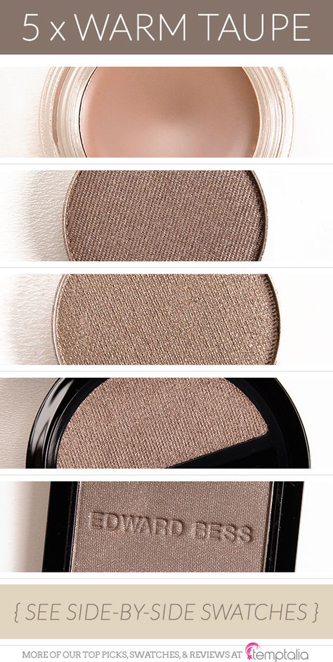 Cosmetic Tattooing, Taupe Eyeshadow, Green Smokey Eye, Light Lipstick, Grey Eyeshadow, Edward Bess, Taupe Fashion, Warm Taupe, Face Makeup Tips