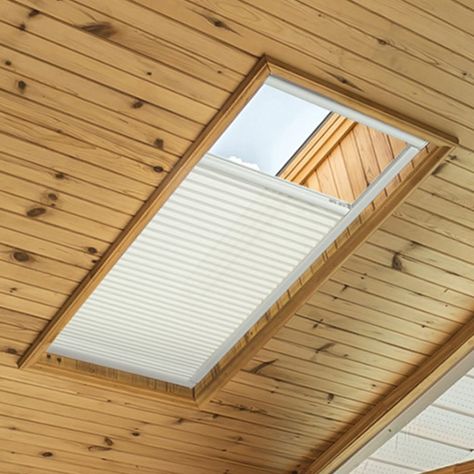 Skylight Covering, Skylight Shade, Light Filtering Shades, Solar Screens, Skylight Blinds, Winter Window, Interior Windows, Honeycomb Design, Unfinished Basement