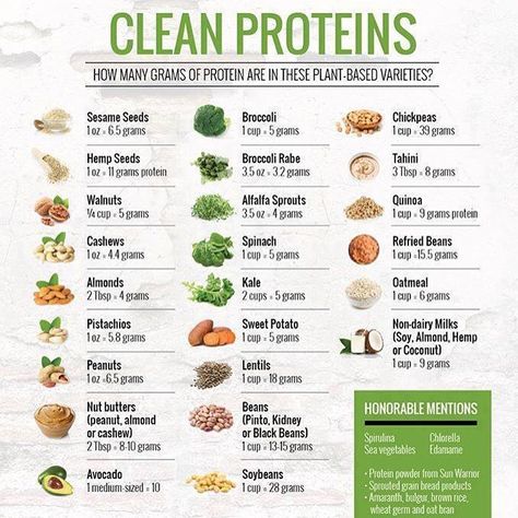 How many grams of protein are in your favorite plant-foods? Clean Nutrition, Protein Foods List, Resep Diet Sehat, Clean Protein, Vegetarian Protein, Resep Diet, Vegan Nutrition, Diet Vegetarian, Plant Based Eating