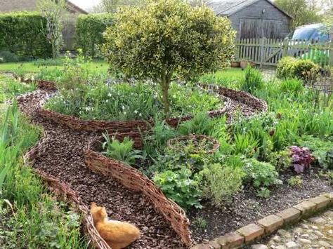 Wattle Fencing, Garden Rows, Pond Covers, Willow Garden, Yard Inspiration, Sacred Garden, Natural Fence, Carolina House, Wildlife Garden