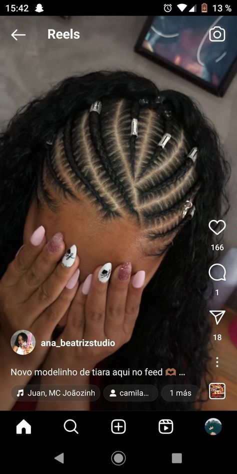 Bae Cation Outfits, Braided Designs For Black Women, Half Braided Hair, Goddess Knotless Braids, Goddess Knotless, Corn Rolls, Intricate Hairstyles, Doing Makeup, Mixed Curly Hair