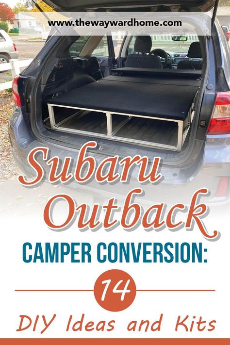 Subaru Outback Camper Conversion: 14 DIY Ideas and Kits Subaru Outback Camper, Camper Conversion Diy, Outback Camper, Rv Camping Ideas, Rav4 Camping, Outback Car, Camper Conversion Ideas, 2011 Subaru Outback, Rv Camping Trips