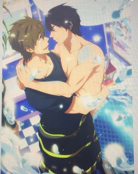 MAKOHARU is real!!<3 Free! Anime Makoto, Haru And Makoto, Free Makoto, Swimming Anime, Free Eternal Summer, Splash Free, Free Iwatobi Swim Club, Free Iwatobi, Sailor Chibi Moon