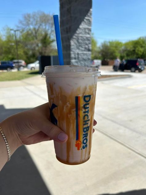 Dutch Bros coffee | Whoever suggested the Hawaiian with caramel, it was delicious, thank you | Facebook Dutch Brothers Coffee, Dutch Bros Christmas Drinks, Dutch Brothers, Foodie Aesthetic, Dutch Bros Coffee, Dutch Bros Drinks, Business Instagram Ideas, Dutch Bros, Business Instagram